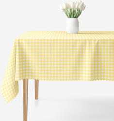 Goldea teflonos asztalterítő - sárga kockás 120 x 160 cm