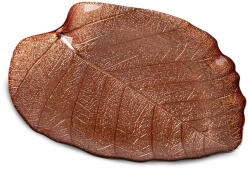  Emma1 dekoratív üveg tál Réz 28x25x2 cm (401400)