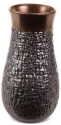  Morena kerámia váza Acélszürke/bronz 14x14x27 cm (402295)