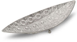  Ameli csónak alakú dísztál Ezüst 46x16x9 cm (392414)