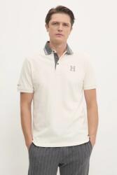 Hackett London poló bézs, férfi, sima, HM563381 - bézs L
