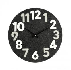 Bizzotto Ceas perete mdf negru alb Timing 40x4.5 cm (0182408deco)
