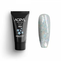 2M Beauty Acryl Pro Gel 2M Flakes and Glitter AB Clear - 30g