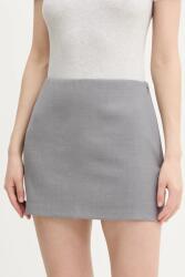 Abercrombie & Fitch szoknya szürke, mini, egyenes, KI143-5269 - szürke S