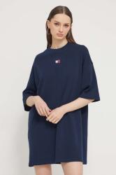 Tommy Hilfiger pamut ruha sötétkék, mini, oversize - sötétkék S