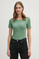 United Colors of Benetton pamut póló női, piros, 3GA2E16A2 - zöld M