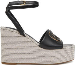 GUESS Platforme Tanvee - Zeppa In Pelle FLJTANLEA04 blkgo (FLJTANLEA04-blkgo)