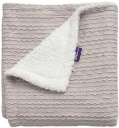 Clevamama Paturica Lux Sherpa pentru bebelusi 75 x 100 cm grey Clevamama 3484 (clvm_3484) Saltea bebelusi