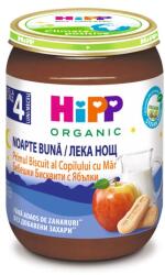 Hipp Био млечна каша Hipp Лека нощ - Бебешки бисквити с ябълки, 190 g (5514)