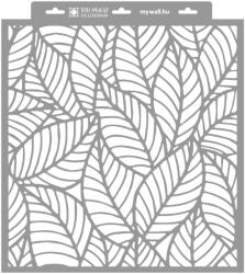 MyWall Tóth Margit Calathea stencil - 3D - 38x42 cm nagy