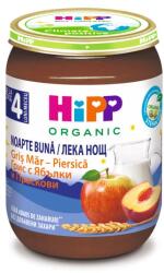 Hipp Био млечна каша Hipp Лека нощ - Грис с ябълки и праскови, 190 g (5509)