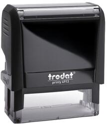TRODAT Bélyegzõ TRODAT Printy 4.0 4913 fekete ház piros párna (4913F/P) - tonerpiac