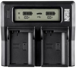Newell DC-LCD dupla töltő NP-T125 akkumulátorokhoz (NL0047) - 220volt