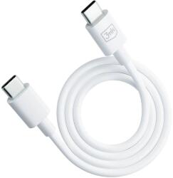 3mk Protection Cablu de date 3MK Hyper Cable, 2x USB-C, 100W, 1.2m, Alb (5903108541213)
