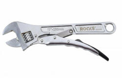 ROOKS OK-06.0100 Állítható csavarkulcs, szorítóval 250 mm 0-30 mm (OK-06.0100)