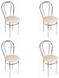  Nizza étkezőszék króm + sonoma 4 db
