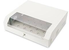 ASSMANN SOHO 19" 3U/2U 156x525x475mm slim forgatható szürke fali rack szekrény (DN-19 04U-PB)