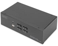 ASSMANN DS-12882 UHD 4K 60Hz 4 port Dual Display Displayport KVM Switch (DS-12882) - bluechip