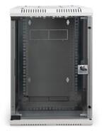 ASSMANN 10"/19" 5/10U Kombinált 350/483mm mély üvegajtós szürke fali rack szekrény (DN-1019) - bluechip