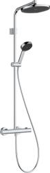 Hansgrohe Activera S Showerpipe EcoSmart+ 240 Ecostat Fine Varia termosztátos zuhanyrendszer, króm 28083000 (28083000)