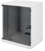 ASSMANN 19" 12U 595x540x400mm lapraszerelt üvegajtós szürke fali rack szekrény (DN-19 12-U-S-1)
