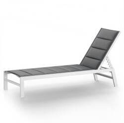 Blumfeldt Renazzo Lounge - Șezlong reclinabil, Capacitate de încărcare 120 kg, 5 trepte de reglare, Rezistent