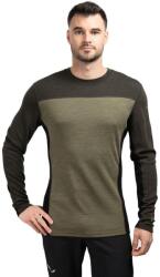 SMARTWOOL Classic Thermal Merino Base Layer Colorblock férfi hosszú ujjú M zöld