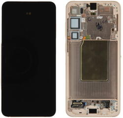 Samsung GH82-36368F-PA Gyári Samsung Galaxy S25 Plus OLED kijelző érintővel Arany (Pink gold) kerettel, előlap (GH82-36368F-PA)