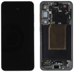 Samsung GH82-36368E-PA Gyári Samsung Galaxy S25 Plus OLED kijelző érintővel kerettel, előlap, kék-fekete (GH82-36368E-PA)