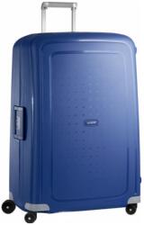 Samsonite S'CURE négykerekű sötétkék-szürke csatos nagy bőrönd 75cm 49308-1247 - taskaweb