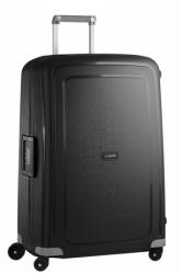 Samsonite S'CURE négykerekű fekete csatos nagy bőrönd 75cm 49308-1041