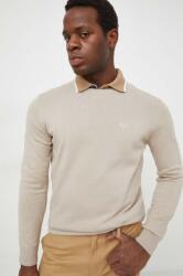 Barbour pamut pulóver Essentials könnyű, bézs, MKN0932 - bézs XL