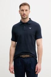 Barbour pamut póló sötétkék, sima - sötétkék XL - answear - 29 990 Ft