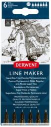 Derwent Line Marker tűfilc szett, 0, 05/0, 1/0, 2/ 0, 3/0, 5/0, 8 mm, fekete (E2305559)