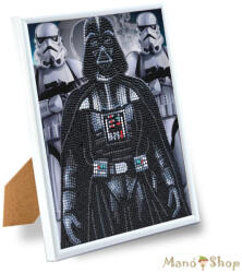 Craft Buddy - Gyémántszemes kirakó 21*25 cm kerettel - Darth Vader és a Rohamosztagosok - Crystal Art (CAM-SWS502-WHITE)