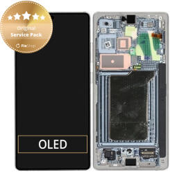 Samsung Galaxy S25 Ultra - LCD Kijelző + Érintőüveg + Keret (Titanium Silver) - GH82-36387A Genuine Service Pack