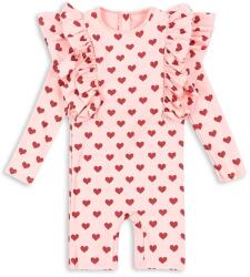 Konges Sløjd egyrészes gyerek fürdőruha MANUCA FRILL ONESIE GRS rózsaszín, KS103262 - rózsaszín 68