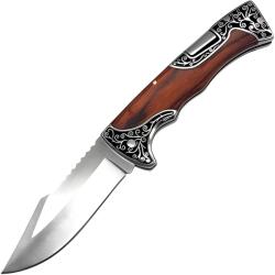 HARAHU Outdoor összecsukható kés-23/12, 8cm-Barna KP18062