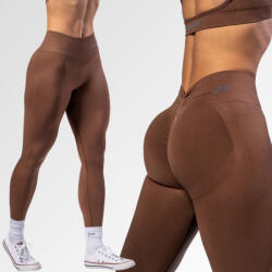 NEBBIA - Varrás nélküli magas derekú push-up leggings TOTALLY SEAMLESS 303 (brown) (L) - NEBBIA