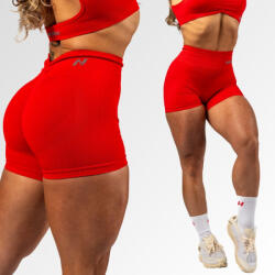 NEBBIA - Varrás nélküli magas derekú push-up short TOTALLY SEAMLESS 304 (red) (XS) - NEBBIA