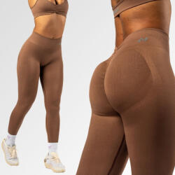 NEBBIA - Varrásmentes magas derekú leggings MAXIMUM PUSH-UP 302 (brown) (S) - NEBBIA