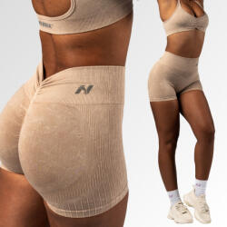 NEBBIA - Varrás nélküli magas derekú push-up short TOTALLY SEAMLESS 304 (cream) (L) - NEBBIA