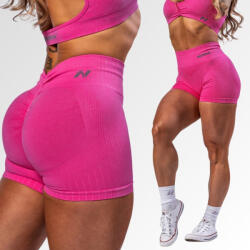 NEBBIA - Varrás nélküli magas derekú push-up short TOTALLY SEAMLESS 304 (pink) (XS) - NEBBIA
