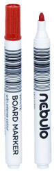Nebulo Táblamarker NEBULO kerek piros (WBM/TM-WB568-RED) - papir-bolt
