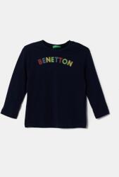 Benetton gyerek pamut hosszú ujjú felső sötétkék, 3I1XG10HS - sötétkék 82