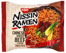 Nissin Ramen - Fűszeres Kínai Marha Ízű Tésztaleves, 66, 8gr (Nissin) (4016810470205  30/11/2025 (50db))