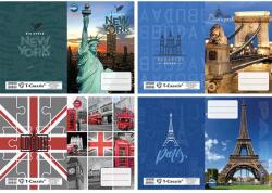 T-Creativ Füzetborító betétes T-Creativ Cities városok képei 4x5 db/csomag (N12068TCI)