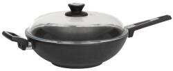 SKK Titán wok 32/11 hőálló fedéllel, indukciós SKK sorozat 7-es fix fogantyúval - proficookware - 62 424 Ft