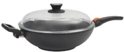 SKK Titán wok 32/11 hőálló fedéllel, indukciós SKK sorozat 7 levehető fogantyúval - proficookware - 64 001 Ft