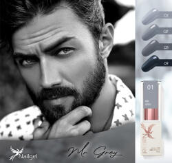  Mr Grey gél lakk kollekció 4 db géllakkal és ajándék margarétával